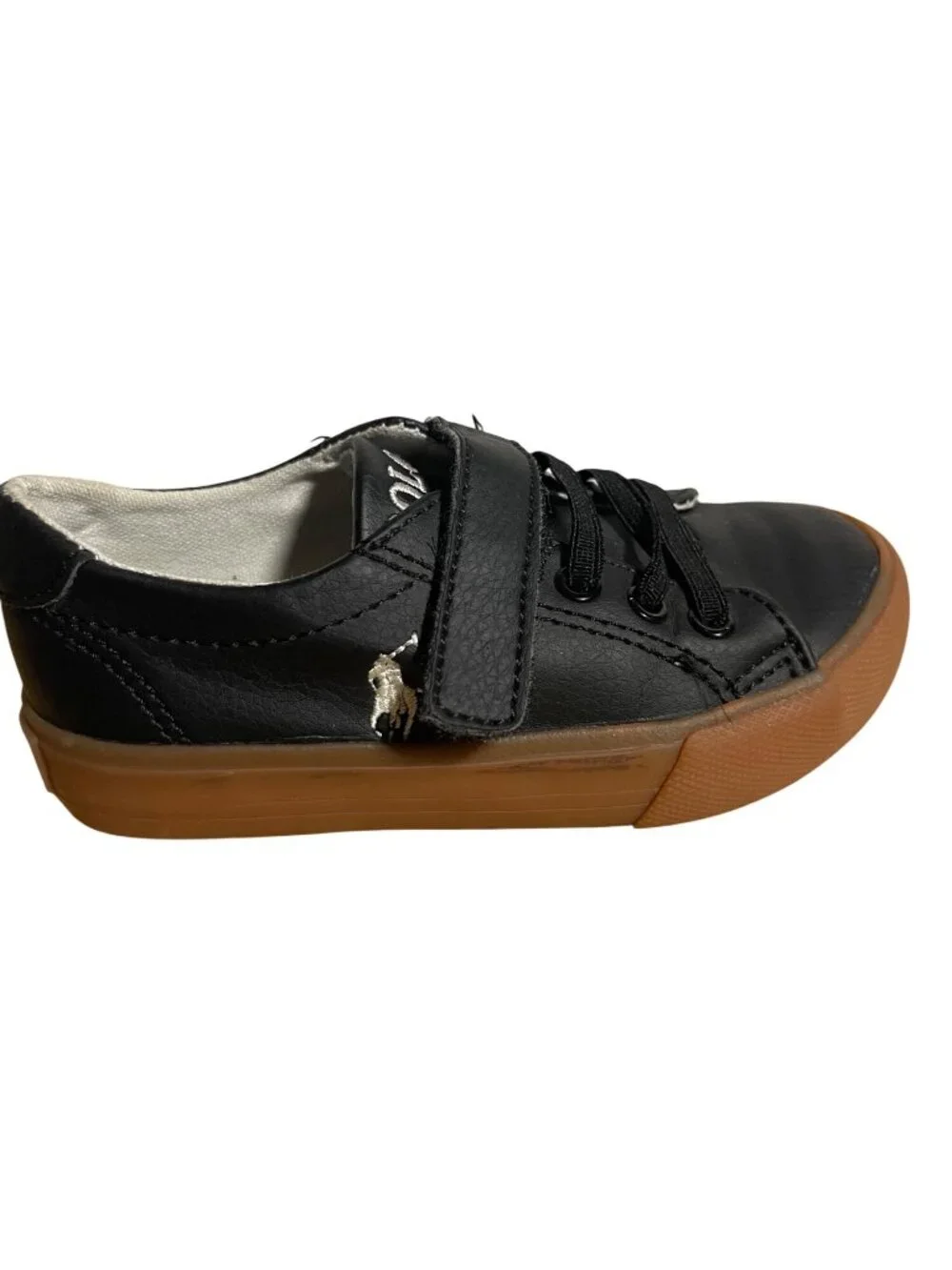 Polo Ralph Lauren Unisex Sayer EZ T-Toe Sneakers Kids Size 8